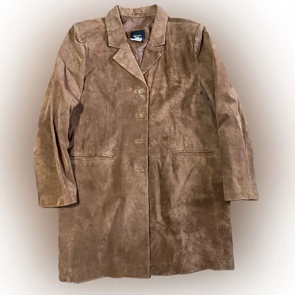 Vintage Dennis Basso Brown Leather Jacket